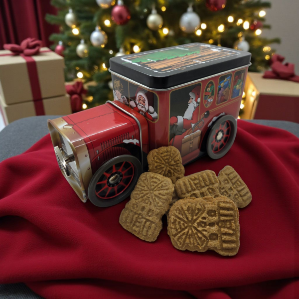 Weihnachtstruck mit Spieluhr – 200 g Mini-Spekulatius (limitierte Edition)