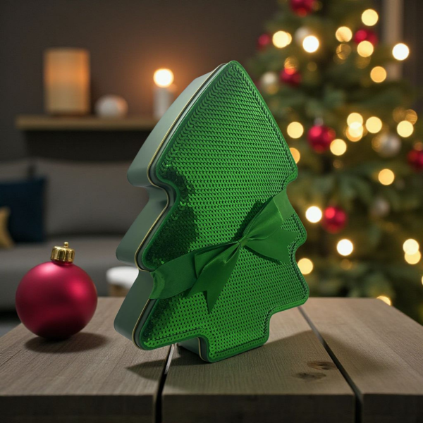 Keks-Adventskalender in Tannenbaumdose – 24 Zahlen-Spekulatius (limitierte Edition)